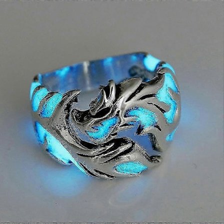 Sval Justerbar Herrar Glow In The Dark Punk Vintage Lysande Drakering Smycken