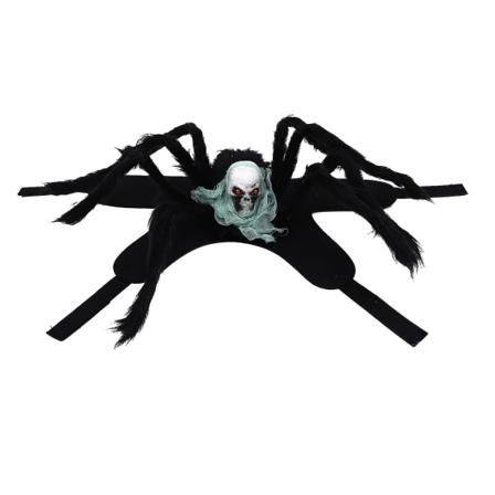 1 stk Halloween Kæledyrs Kostume Kat Hund Hund Edderkoppe Skalle Design Kostume KæledyrsforsyningGrønL Green L