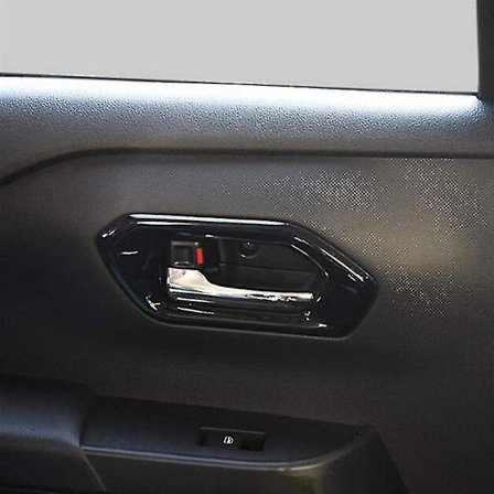 Ljus svart bil inredning dörrhandtag skål panel lock list klistermärke för Raize/ 2020-2023