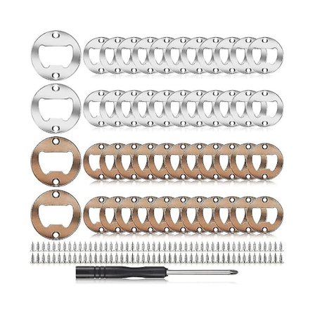 40 sæt øloplukker indsats sæt runde gør-det-selv oplukker hardware sæt med skruer skruetrækker