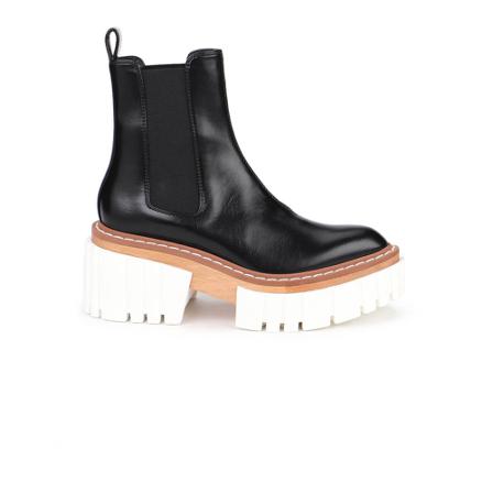 Stella McCartney, Plastic Emilie Boot Czarny, Kobieta, Rozmiar: 40 EU