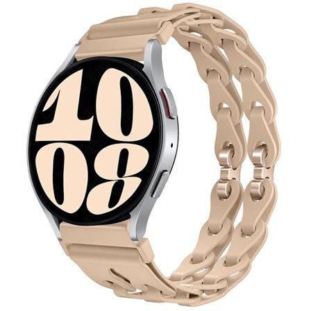 22mm 20mm Kedjearmband för Samsung Galaxy Watch 7 6 5 4 6Classic Silikonarmband för Huawei GT4 3Pro för Amazfit GTR 4/GTS Armband