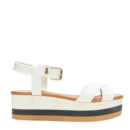 Fendi Vintage, Pre-owned Fabric sandals Wit, Dames, Maat:36 EU,rubber