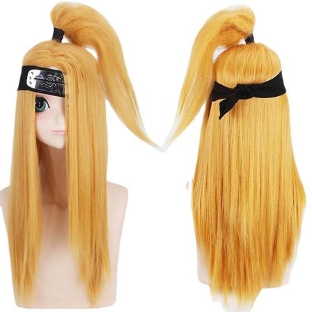 Anime-peruukki naruto tule saari ja kultainen keltainen cosplay-peruukki