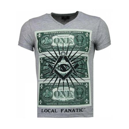 Local Fanatic - T-shirts - Grå - Herr - Storlek: L, Herr, Storlek: L