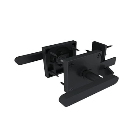 Dobbeltsidet portlås Svingdørslås Aluminiumshegnlås til have [co]