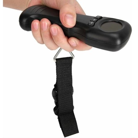 44kg/97LB Resväska Våg, Bärbar Hängande Vikt Våg, Lu