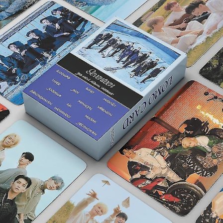 55 st/set Kpop Seventeen Power Of Love Lomo Kort Nya Album Attacca Högkvalitativa Foton Seventeen För Fans Samling