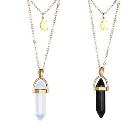 2/3/7 ST Kristallhalsband Sexkantigt hänge 1/3 1/3