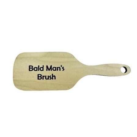 Gag Gave Kam til Skaldet Mand Sjov Laserskåret Træ Skaldet Mand Kam Joke Gave til Mænds Hårtab