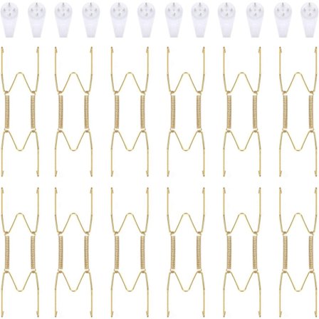 12 stk. usynlige ophæng til tavler, vægophæng i rustfrit stål