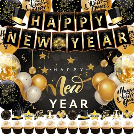 Gott nytt år festtillbehör i 2023 set 3