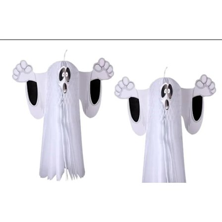 2-pack Spökdekoration, Pappershängande Spökfestdekoration för Trädgård Gräsmatta Uteplats Festdekor