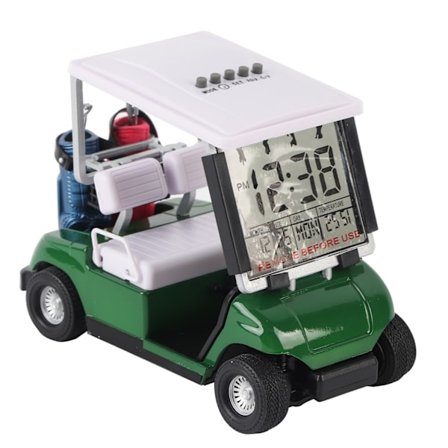 Golf Evighedskalender i Plast Golfvogn Gave Miniature Golfvogn Ur Tilbehør