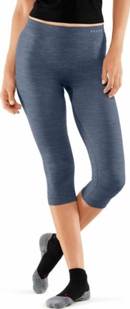Falke Women's Wool Tech Light 3/4 Tights Regular Women base layer trousers Blue S