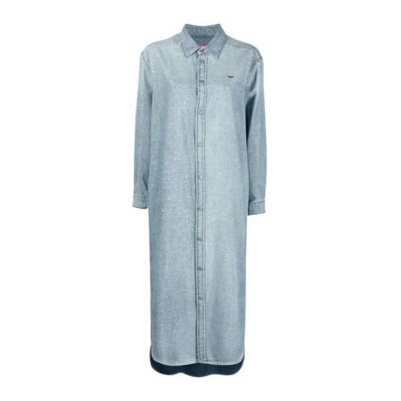 Diesel Shirt Kjole Blå, Dame