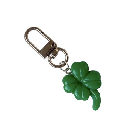 Simpel Telefonkæde Rem Snor Grøn Firkløver Vedhæng Telefon Charm Hængende Dekoration Sød Telefontilbehør