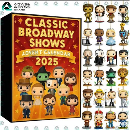 2025 Broadway Blind Box Adventskalender Julgransdekoration Akrylhänge Oberoende Station