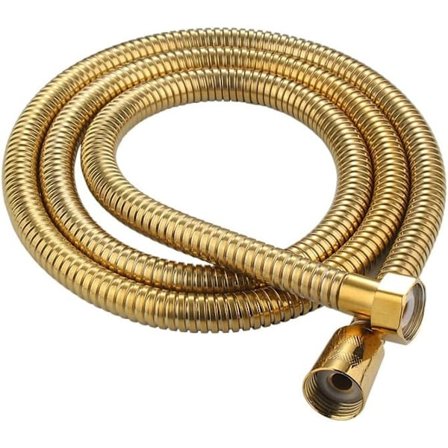 Duschslang i guld 1,5 m Antik Mässing Rostfritt Stål Ersättningsspray Handset Rör