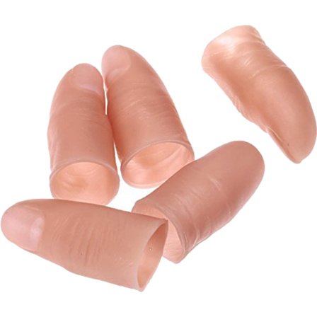 Finger Magic Trick Falsk Blød Tommelfinger Spids Close Up Scene Show Prop P