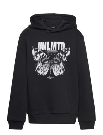 Nlnnutter Ls Sweat W. Hood Huppari Musta LMTD