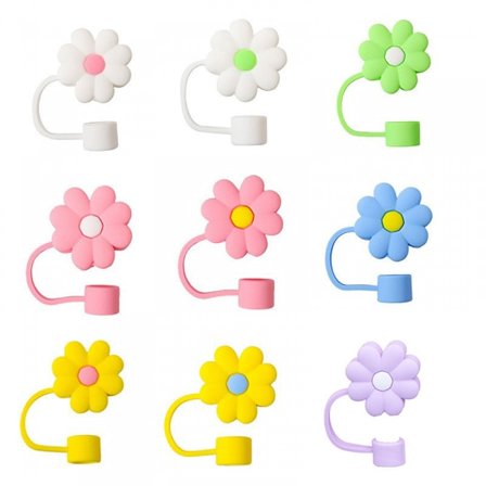 10 stk Blomster Sugerør Deksel Sugerør Caps Sugerør Spiss Innlegg Blomster Sugerør Topp