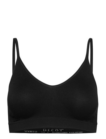 Decoy Bra Top W/Narrow Straps Black Decoy
