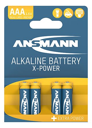 ANSMANN Batteri Alkaline AAA 4pk XPOWER