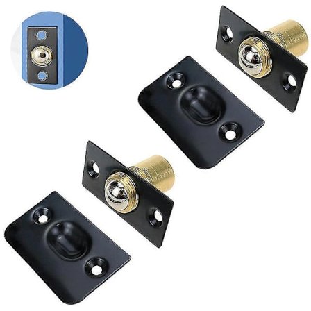 2 stk. kuglelås til skabsdør, justerbar rullelås i rustfrit stål, bedste gave