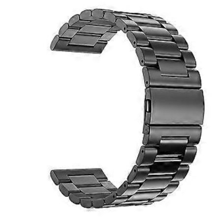 18mm Klockarmband Stålspänne Rem För Klocka Armband Ersättning Klockarmband (svart)