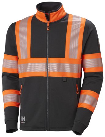 Helly Hansen Workwear ICU 79274-269 Collegepaita huomioväri, zip-up Hi-Vis-oranssi, Vaatteet