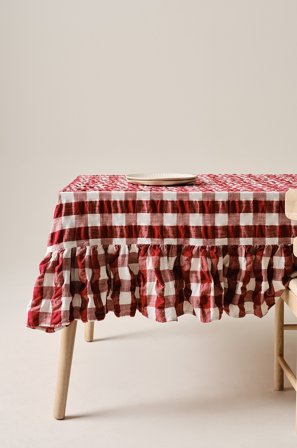 Jotex - Duk Rød/hvit - MIMMI - Kjøp Duker hos Jotex