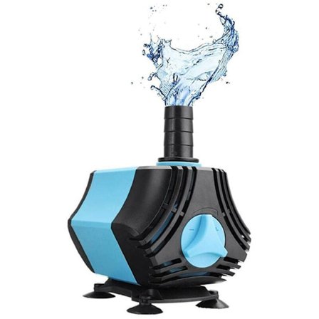 Akvariepumpe, 650L/H (170Gph 10W) nedsænkelig pumpe, ultra-stille vandtætte pumpe med dyser til fiskebeholder, dam, statuary, hydroponisk (EU-stik)
