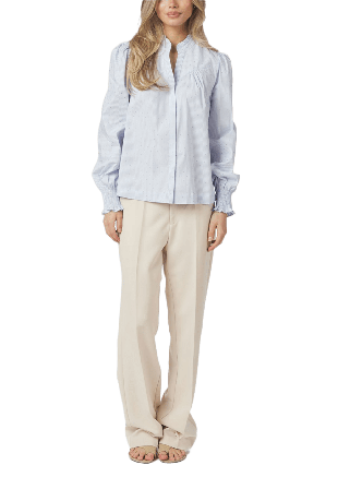 Neo Noir Astrida Stripe Stone Blouse Blusar Dam Blå 38