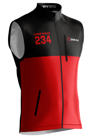 Gilet Antivento 24MX Duo Rosso/Nero