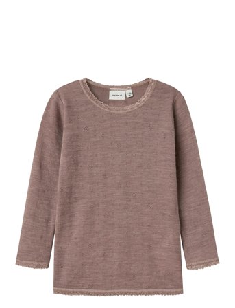 name it | Nmfwang Wool Needle Ls Top Solid Noos | 92