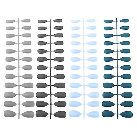 4 Sæt Mode Neglekunst Kreative Falske Negle Manicure Dekoration Vanddråbe Frost Negle Dekoration (4 Sæt/96stk)