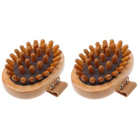 2-pak massager - håndmassager - træmassager - massagebørste til