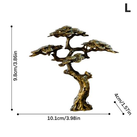 Mini Tervetuloa M nty Miniatyyrihahmo Kuparinen Puu Koriste Bonsai Puu Patsaat Matches the image 10.1*4*9.8cm