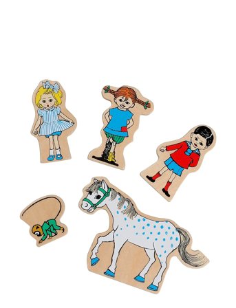 Pippi Figurer Trä Patterned Micki Leksaker