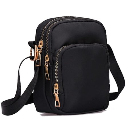 Crossbody-puhelinlaukku naisille, matkapuhelinlaukku vetoketjulla, säädettävät olkalaukut