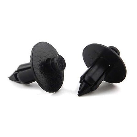 6X Universella plastclips passar Volvo Stötfångare S60, S80, V Svart one size [DB]