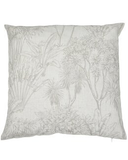 Putetrekk Sasha med trykt bladmønster 1-pk Lin