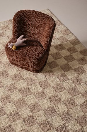 Jotex - Mini Bomullsteppe 130x190 Cm Bomull Beige/naturhvit MELA - Kjøp Bomulls- & filleryer hos Jotex