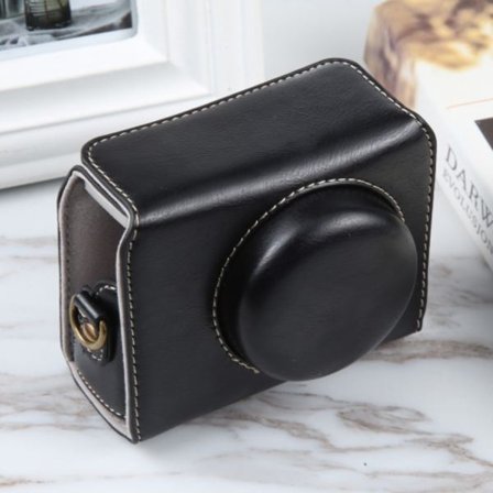 Magnetiskt läderkameraväska med rem för Sony ZV-1F Vlog-kamera