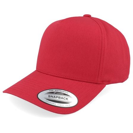 Yupoong - Röd adjustable Keps - Curved Classic Mars Red A-frame Adjustable @ Hatstore