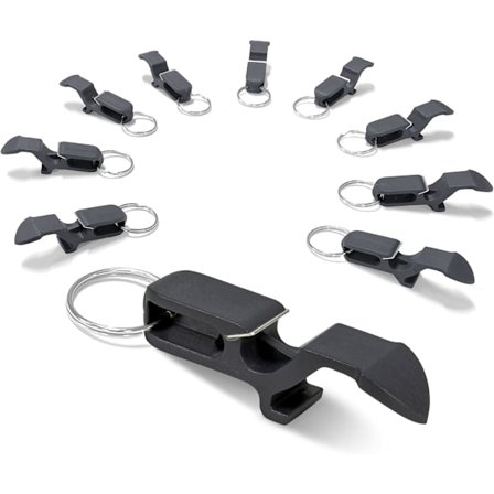 10-pak Ultimativ Øl Shotgun Åbner - Nøgleringsværktøj - Fantastisk til Festartikler, Tailgating og Mere - Vælg Din Farve