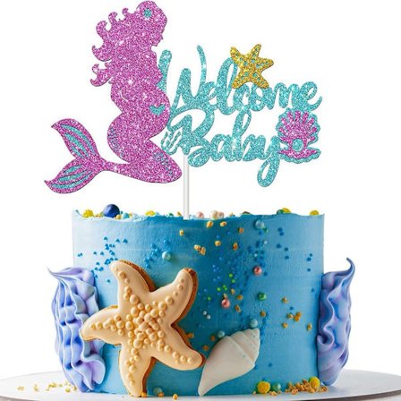 Cake Topper Cake Flag VELKOMMEN BABY VELKOMMEN BABY