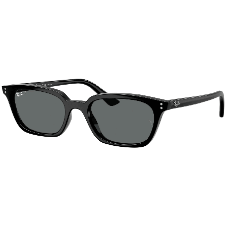 Ray-Ban Zaya Bio-based Polished Black Dark Grey Polar