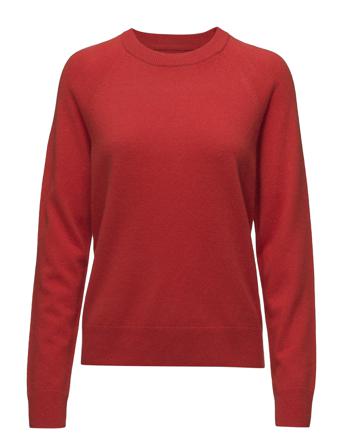 Boston O-Neck 6304 Pullover Rød Samsøe Samsøe